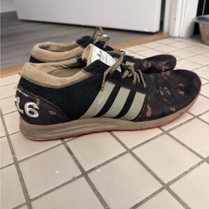 Adidas Originals Los Angeles Sneakers Size 10 Camo Black Tan Casual Shoes